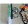 Image 4 : Mix of Carpentry Items ; Caulking Gun, Brick Layer Line, Snaps, Rings, Plane, plus more