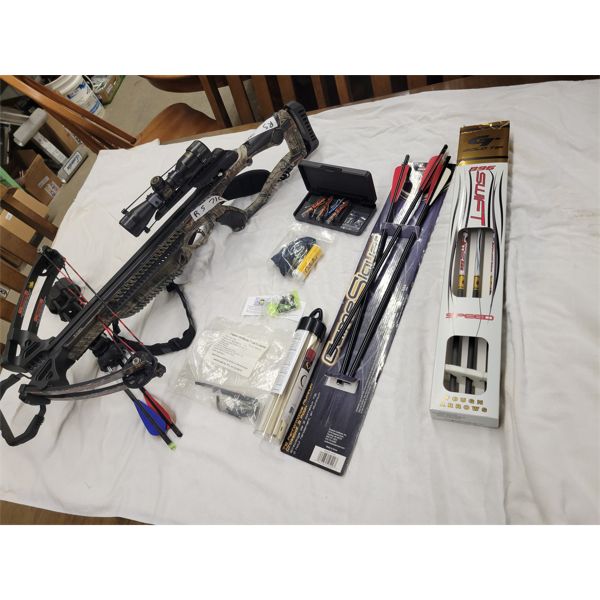 Barnett Raptor Cross Box with Arrows + Accessories with Razor Ends