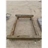Image 1 : Large 4 Wheel Cart - Super Heavy Wood Construction 44" x 60" 