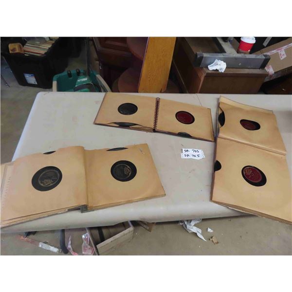 3 Binders of Vintage Gramophone Records
