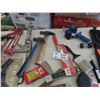 Image 5 : Assortment of Carpentry Tools : Caulking Gun, Clamps