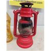 Image 2 : 3 Barn Lanterns, Jug of Lamp Oil