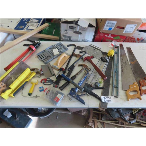 Carpenters Tool Package: Hammers, Saws, Caulking Gun