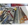 Image 3 : Carpenters Tool Package: Hammers, Saws, Caulking Gun