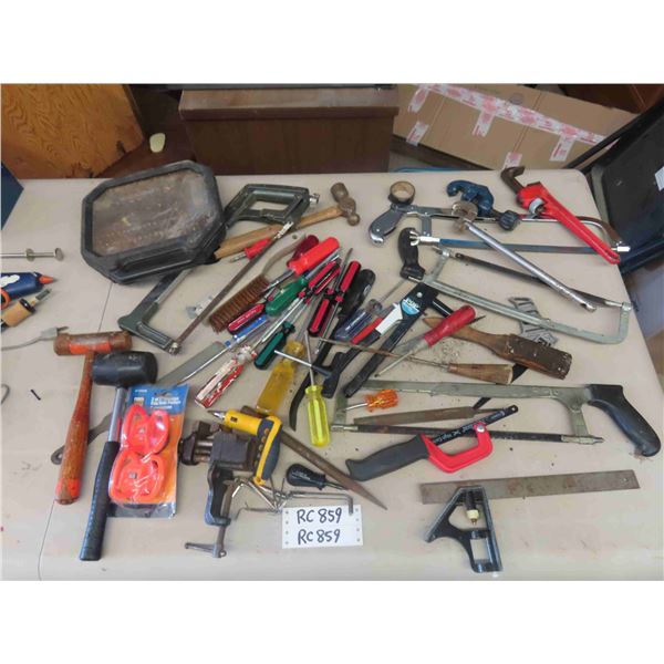 Hack Saws, Screwdrivers, Hammers, Bit Kit, Allen Keys