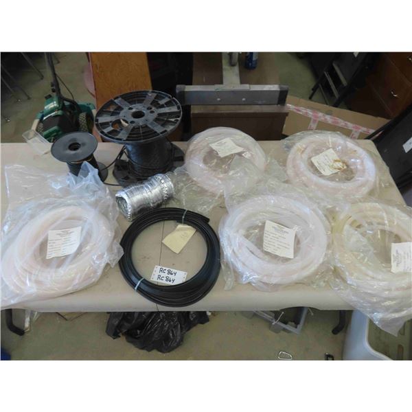 Assorted Rolls Rubber Hose, Vacuum Hose, Partial Roll of 