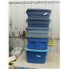 Image 1 : 5 Storage Tubs All With Lids - Mostly Rubber Maid