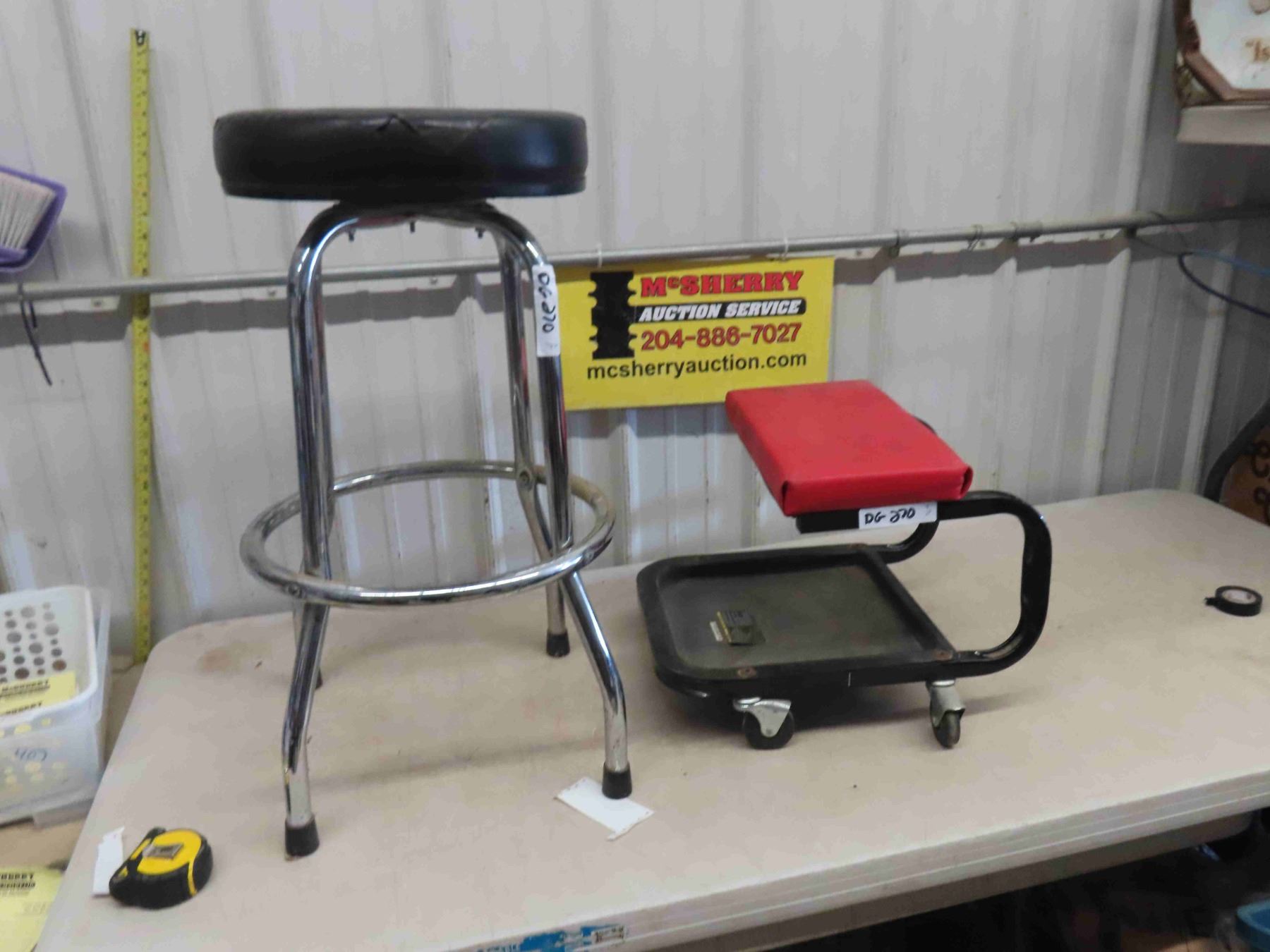 Mechanics Rolling Stool, Parts Stool