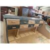 Image 3 : Painted Desk with Hutch 30" x 48" x 50"