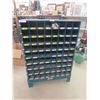 Image 1 : Solid Steel Pigeon Hole Bolt Bin on Stand - Bowman 12.5" x 35" x 50"