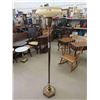 Image 1 : Brass Torchier Lamp with Shade 66" tall