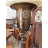 Image 3 : Brass Torchier Lamp with Shade 66" tall