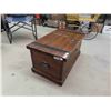 Image 2 : Wood with Steel Straps Storage/ Toy Box with Hinged Lid 16" x 19" x 32"