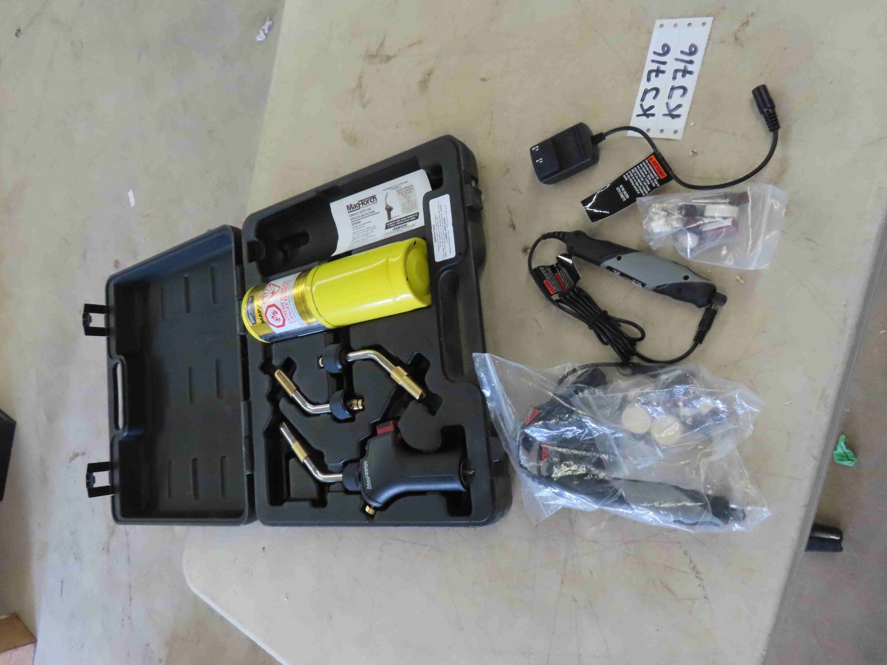 Mag Torch Map Pro Gas Torch with Case, 2 Dremel 200 Mini