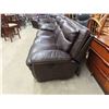 Image 3 : 3pc Leather Quality Living Rom Suite including Power Recliner ; 