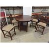 Image 1 : Pub Style Table 36" x 42" & 4 Chairs