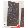 Image 3 : Early Manitoba License Plates ; 1928/ 31/ 45, Plastic Scrapers, Aluminum Tray? 