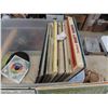 Image 6 : Plastic Tote with Country Records, History Books, Mountain Climbing Book