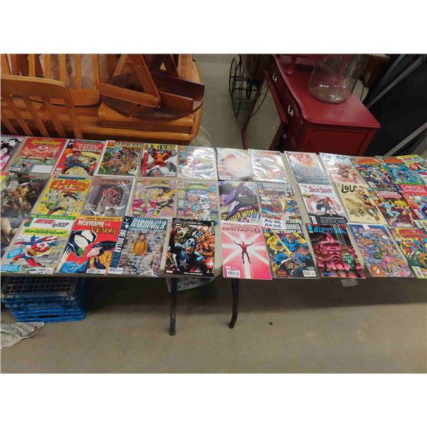40 Assorted Comics ; Spiderwoman, Lola, Galactic Guardians, plus much much more ! 