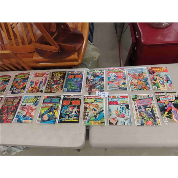 18 Assorted Comics - 60 cent Covers + Under ; Strange Tales, Fantastic Four, Action,