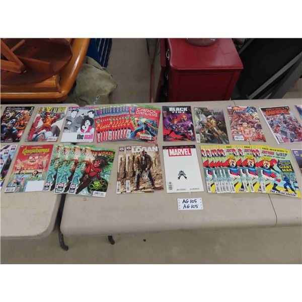 42 Assorted Comic Books ; Spider Woman, Carol Danvers, Infinity - Many Multiples 