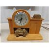 Image 2 : Snider Fireplace Electric Clock, Pipe Stand wit Glass Humidor