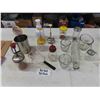 Image 1 : Various Glass Kitchen Items; Measuring Cups, Rolling Pin, Choppers, Parmesan Shakers, 