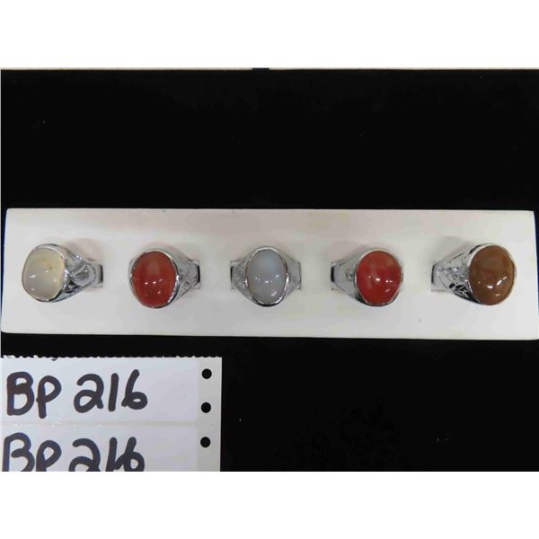 6 Very Nice Men's Rings with Large Stones