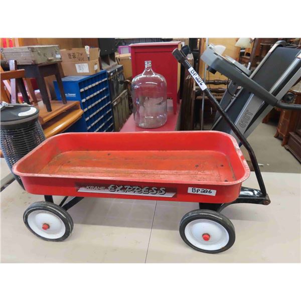 Krane Express Red Wagon - Box Measures 15" x 34"