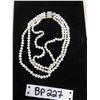 Image 1 : Beautiful 3 Strand Pearl Necklace - Clasp Marked 925