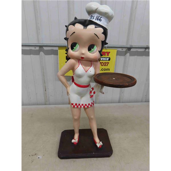 Betty Boop Server Statue 28" tall - Plastic? Molded