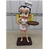 Image 1 : Betty Boop Server Statue 28" tall - Plastic? Molded