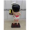 Image 5 : Betty Boop Server Statue 28" tall - Plastic? Molded