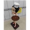 Image 6 : Betty Boop Server Statue 28" tall - Plastic? Molded