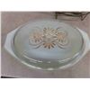 Image 4 : Vintage Pyrex ' Golden Harvest' Oval With Lid + Warmer