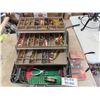 Image 1 : Fishing Tackle Box + Extra Plastic Trays Loaded with Lures, Weights, Hooks, Line, 