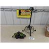 Image 1 : Wrought Iron Umbrella Stand with Lucite Purple Grapes