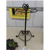 Image 2 : Wrought Iron Umbrella Stand with Lucite Purple Grapes