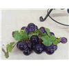 Image 3 : Wrought Iron Umbrella Stand with Lucite Purple Grapes