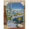Image 6 : 6 Assorted Wall Art Items - Some Painted Hardboard, Several Canvas, Some Have