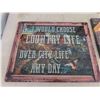 Image 3 : 7 Assorted Wall Art Items - Some Painted Hardboard, Some Canvas, Some with 