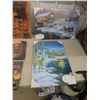 Image 5 : 7 Assorted Wall Art Items - Some Painted Hardboard, Some Canvas, Some with 