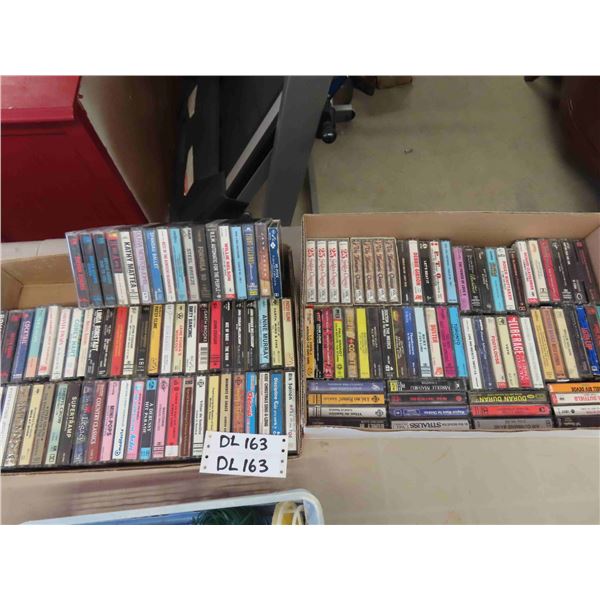 135 Assorted Cassette Tapes - All Genres ; Country, Classics, Rock, plus more