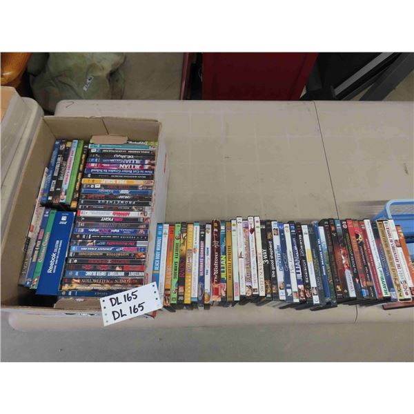 85 Assorted DVDs ; Action, Comedy, Childrens, Workout, plus more