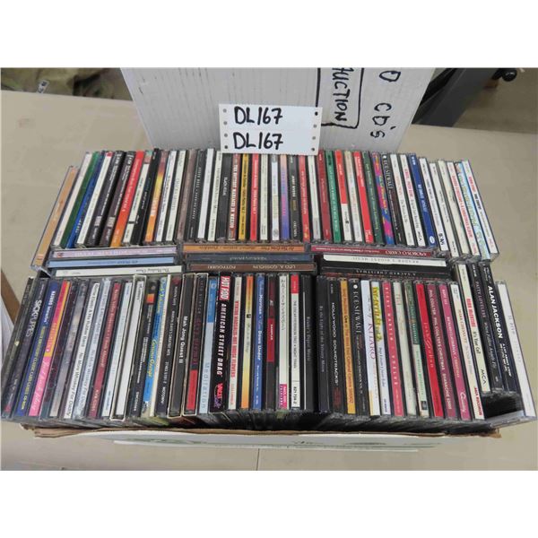 190 Assorted CDs - All Genres ; Country, Rock, Classical, Easy Listening, plus more