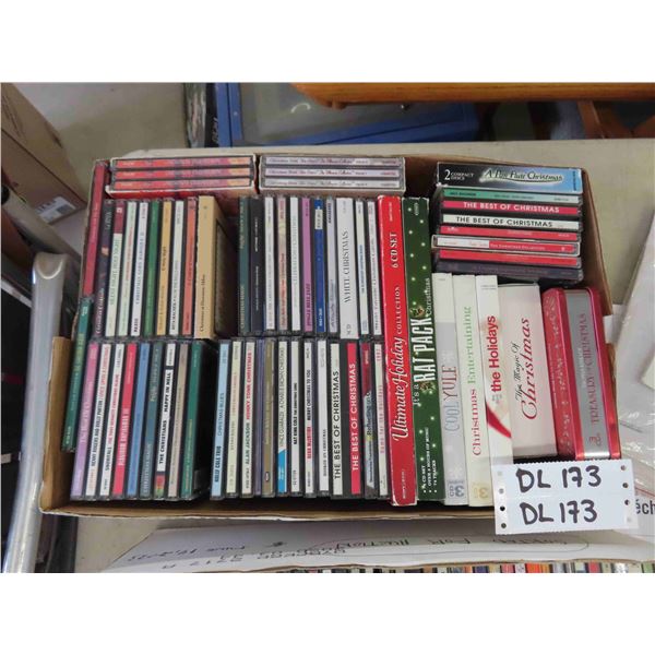 Box with 90 Assorted CDs - All Christmas Themed