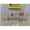 Image 1 : 6 Assorted Vintage Pop Bottles ; Coca-Cola, Plains City, Diet Rite