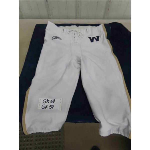 Game Used WPG Blue Bombers Pants sz 44