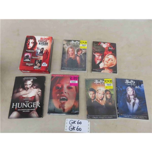 Assorted Vampire DVDs ; Buffy, Lost Boys, The Hunger, 3 CD Collection