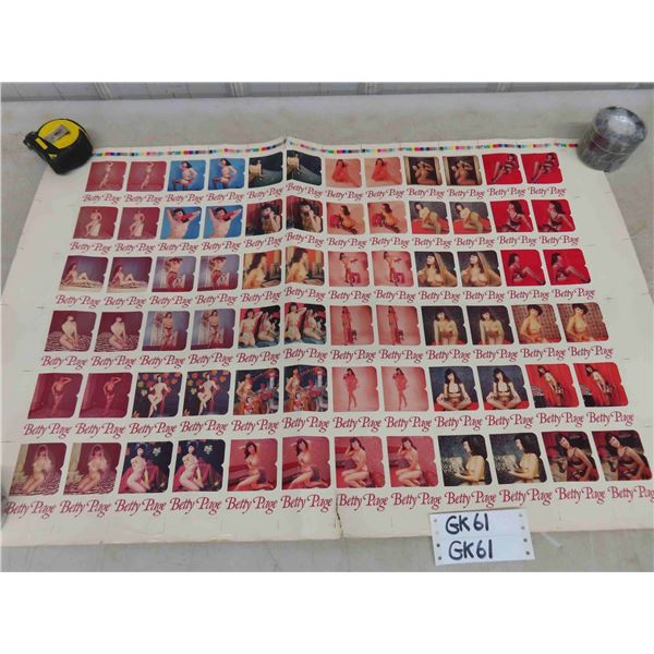 Betty Page Uncut Sheet 1991 Collector Cards
